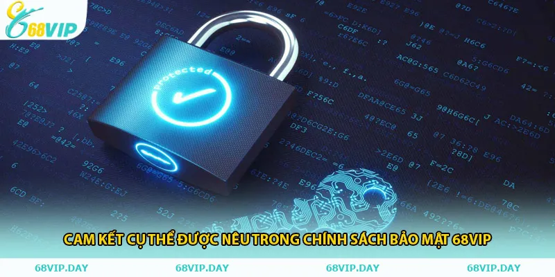 Cam kết cụ thể được nêu trong chính sách bảo mật 68vip