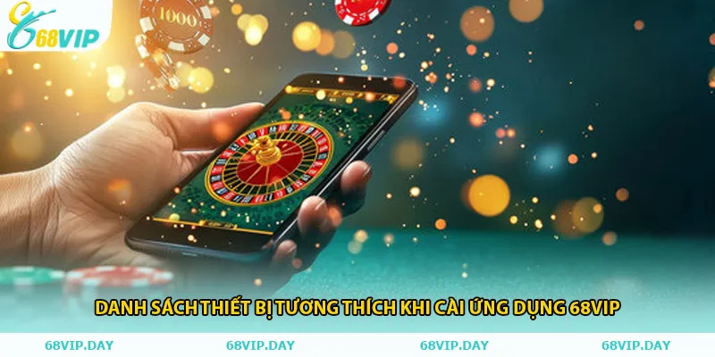 Danh sách thiết bị tương thích khi cài ứng dụng 68vip