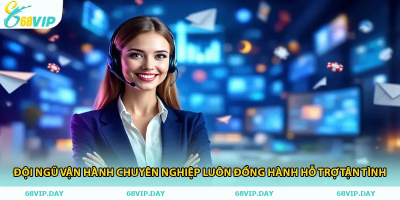 Đội ngũ vận hành chuyên nghiệp luôn đồng hành hỗ trợ tận tình