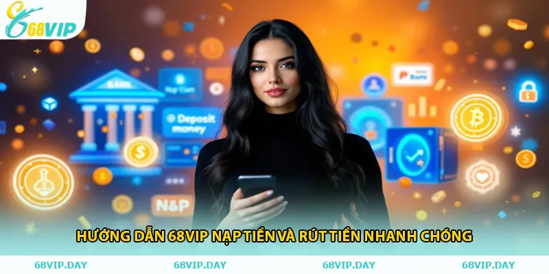 Hướng dẫn 68vip nạp tiền và rút tiền nhanh chóng