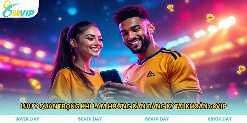 Lưu ý quan trọng khi làm hướng dẫn đăng ký tài khoản 68vip